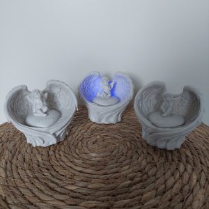 Engel in vleugels met ledlicht