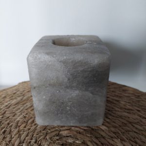 Zoutkristal himalayazout sfeerlicht kubus grijs 1350 gram