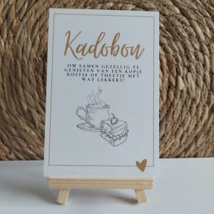 Kadobon - Koffie of thee met wat lekkers